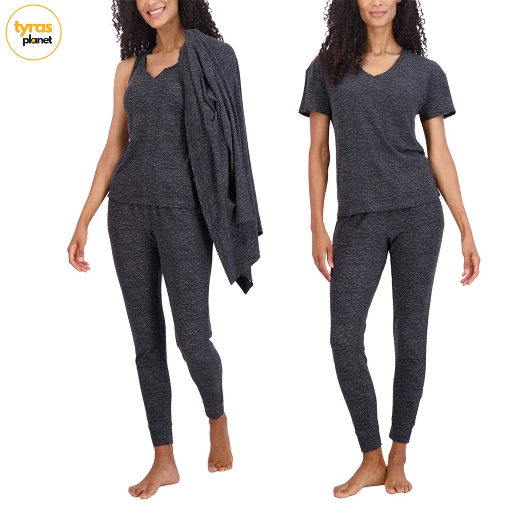 Live2Lounge Ladies' 4-Piece Lounge Set Dark Gray Charcoal Size XL